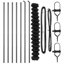 Vidaxl Chain Link Fence With 7 Posts Galvanised Steel-114858443-114858435