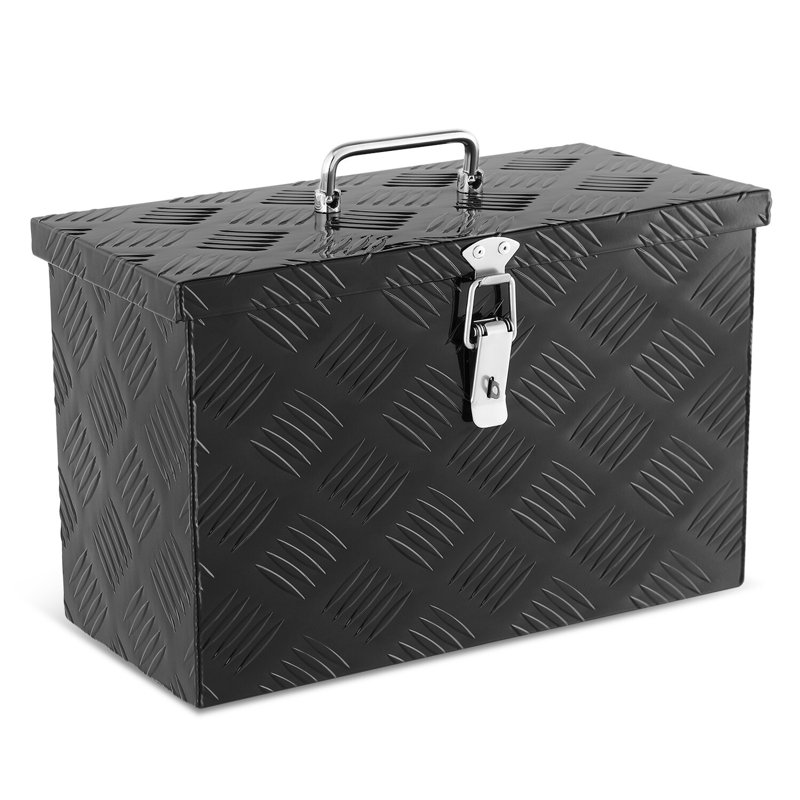 Remorque 16 po en aluminium pour camionnette avec poignée supérieure fixe, Noir, noir, noir, noir