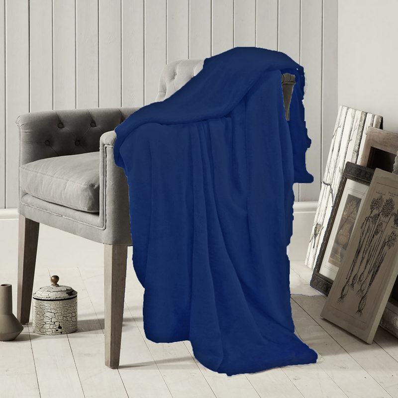 Couverture douce , Bleu foncé