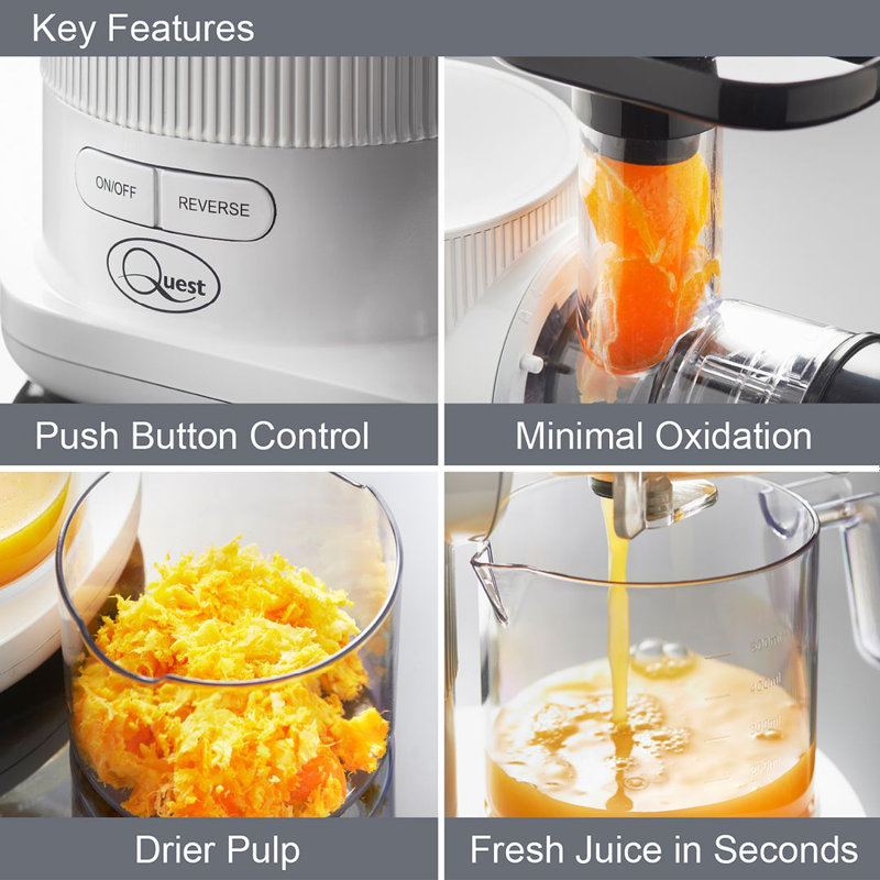 Quest 150 Watt Electrical Slow Masticating & Cold Press Juicer