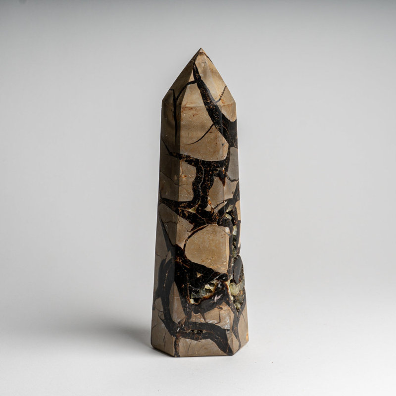 Genuine Polished Septarian Druzy Point from Madagascar (6 Lbs)