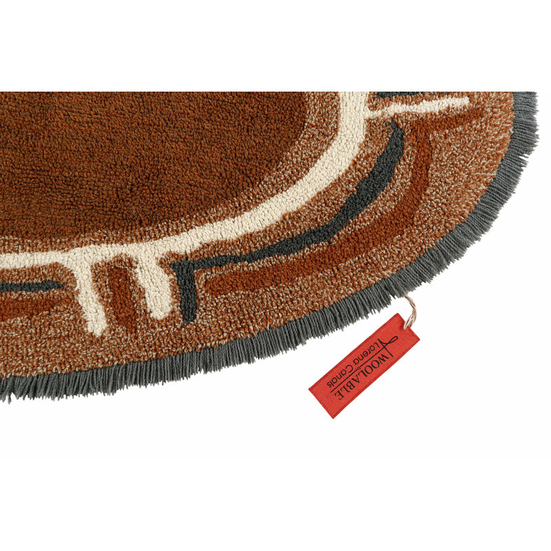 Tapis en laine Karibu, Ovale 3 pi 7 po x 6 pi 6 po