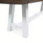 Bancs d'extérieur en bois d'acacia résistant aux intempéries, ensemble de 2, design industriel moderne pour patio et jardin-980922106