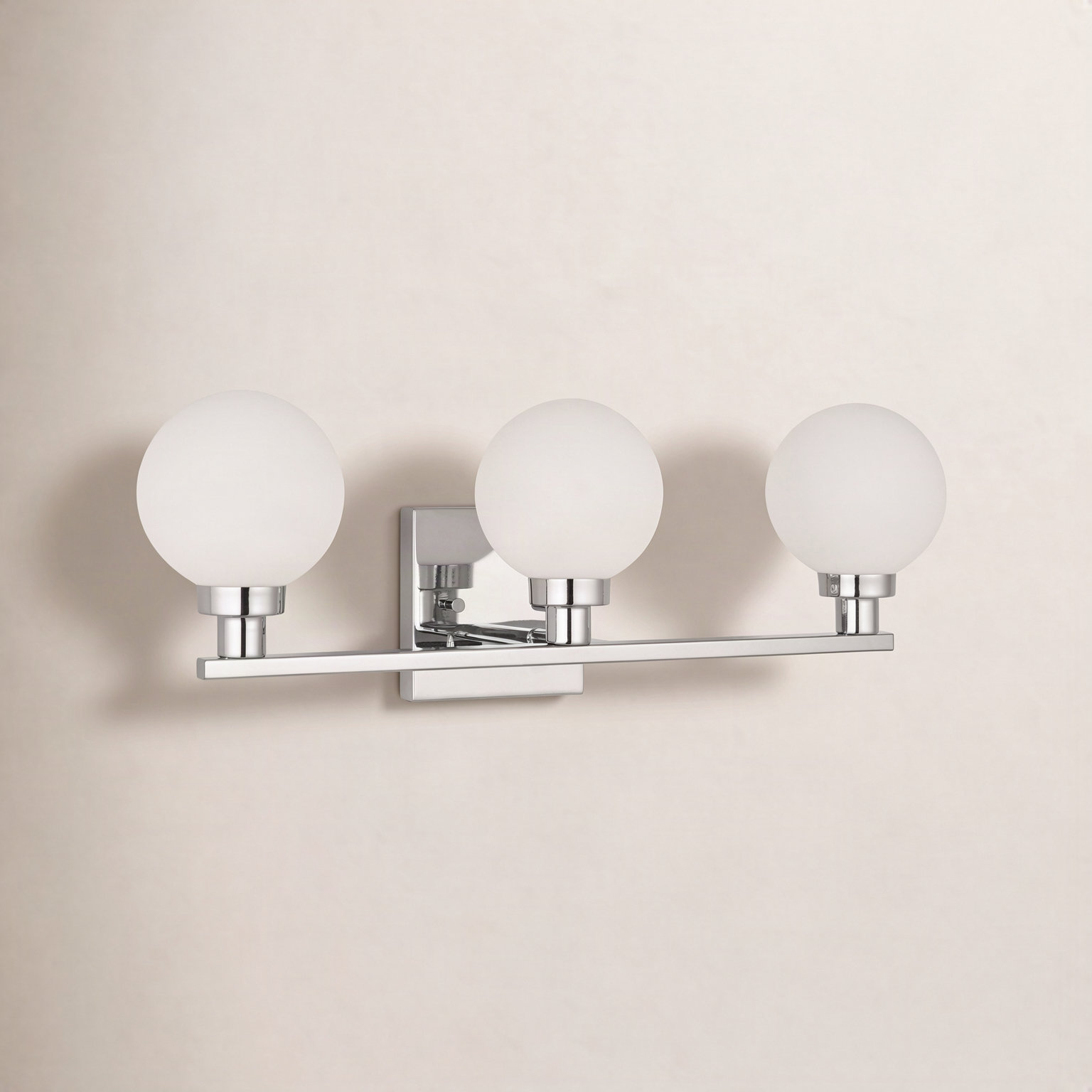 Janne 3 Light Dimmable Vanity Light, Chrome