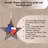 Metal Rustic Texas Star Ornament Lone Star 3D Map Christmas Tree or Wall Hanging Gift Idea