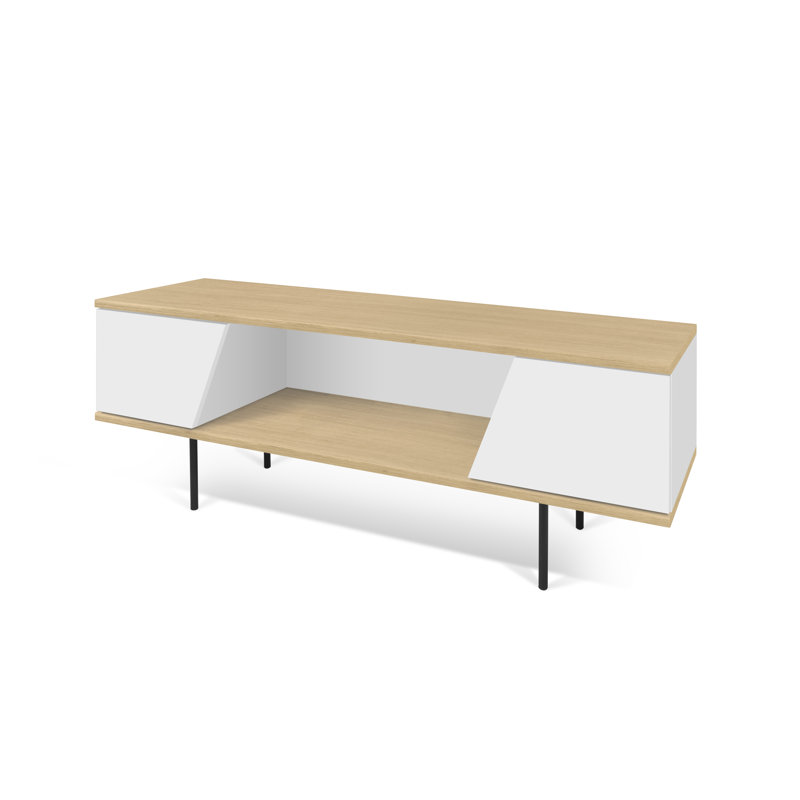 Shireka TV Stand for TVs up to 60", Oak/White