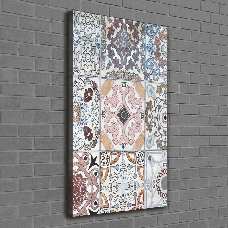 Audine Ceramic Tiles - Wrapped Canvas Print