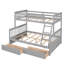 Lit superposé Willow avec toit, conception de maisonnette, structure en pin-1375866729