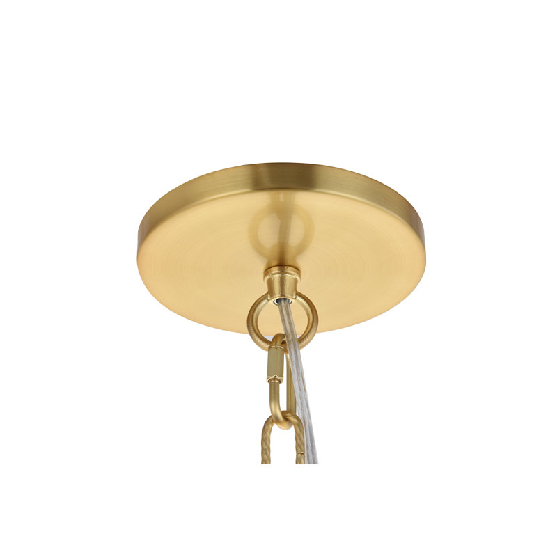 Lustre linéaire moderne Spoutnik à 13 lumières Goodwater, Or