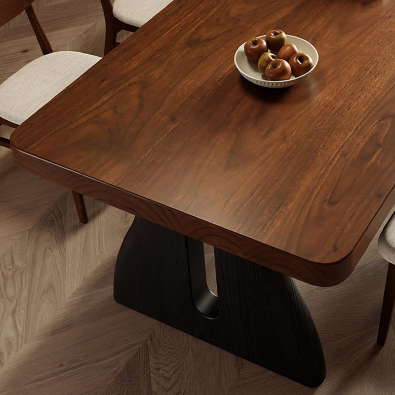 Solid wood rectangular pine dining table, 29.53" H x 70.87" W x 31.5" D