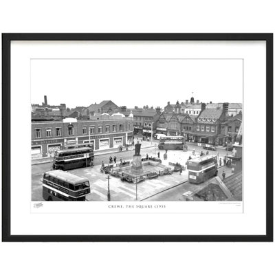 Crewe, The Square C1955 by Francis Frith - Single Picture Frame Print