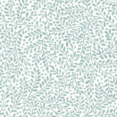 Joules Willow Leaf Duck Egg Wallpaper