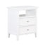 Table de chevet 2 tiroirs Weston White