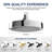 High-Pressure Rainfall Shower Head with Adjustable Angles, Anti-Clogging Silicone Nozzles, and 1.8 GPM Water Efficiency-112669944