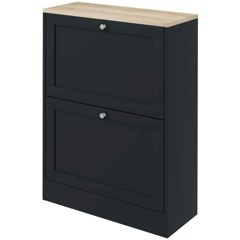 Slim Shoe Cabinet For Entryway, Modern Hidden Shoe Storage Cabinet With 2 Flip Drawers And Adjustable Shelves For 12 Pairs Of Shoes
