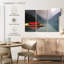 Mountain Lake Kayak Wall Art Multi Piece Canvas Print-799608401