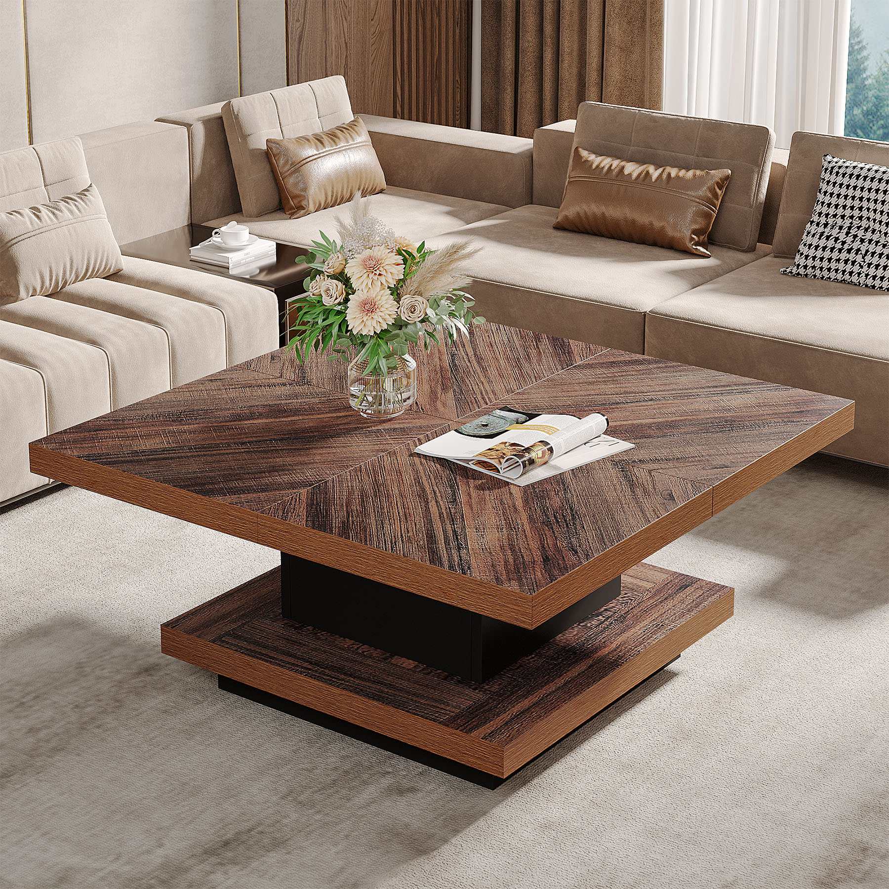 Ebern Designs Cynthis Square Coffee Table | Wayfair