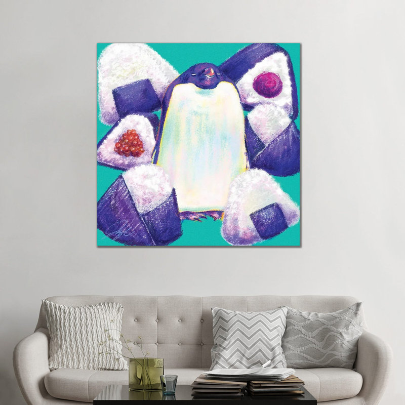 Pen-igiri - reproduction d'art sur toile tendue, 48 po x 48 po, Toile tendue avec châssis, Sans cadre