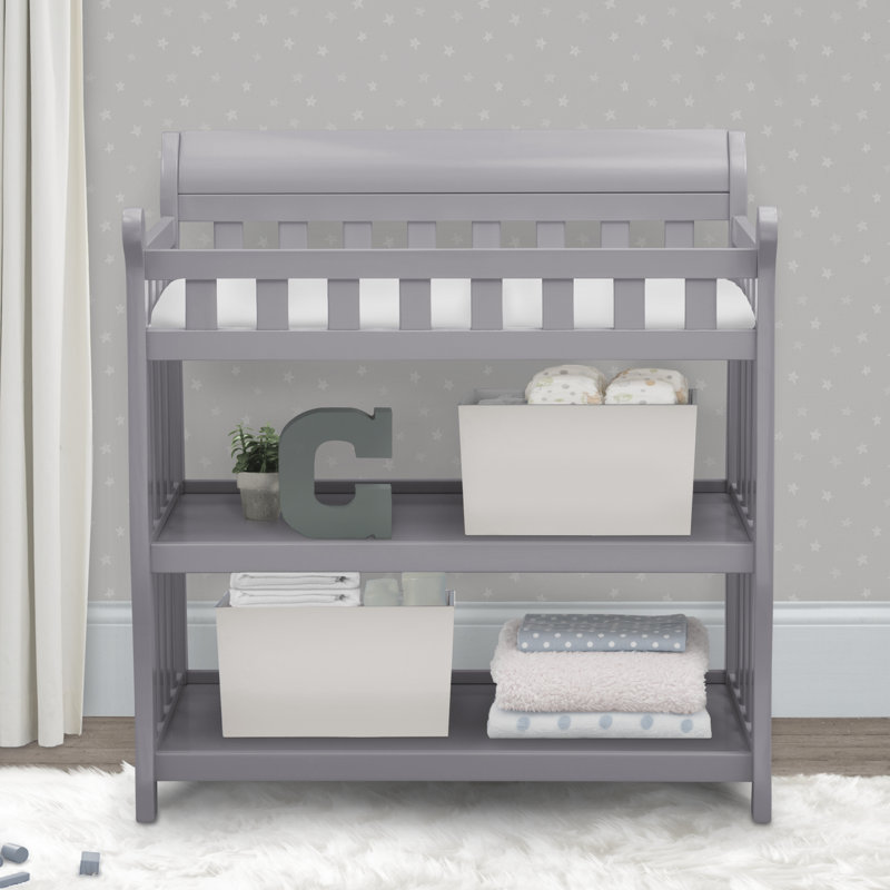 Eclipse Changing Table with Pad, Grey