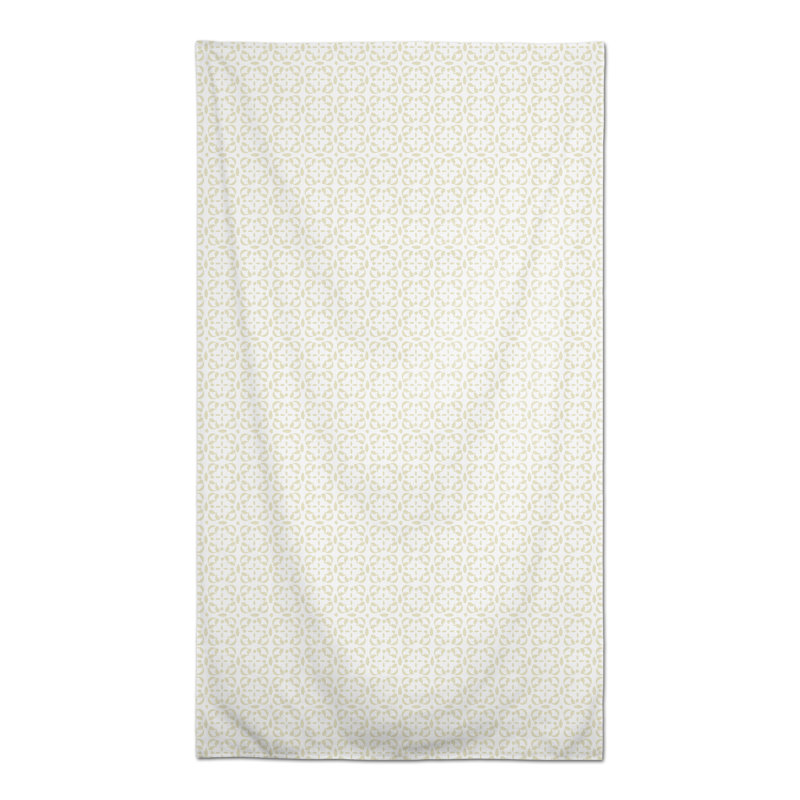 Tile Pattern Navy 3 Tablecloth, Cream