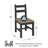 18'' H Pine Solid Wood Side Chair