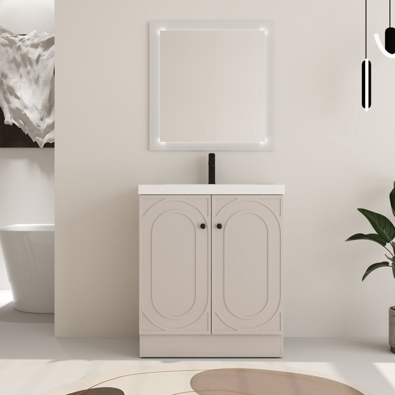  Ensemble de meuble-lavabo simple 30 po Miterdale, Kaki, 30''