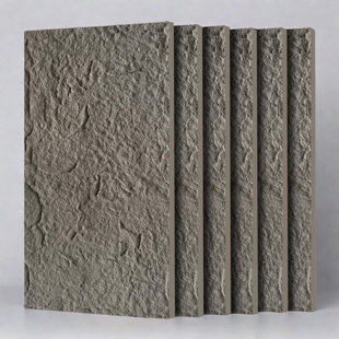 Panneaux muraux 3D en fausse pierre, 6 pièces de lambris en polyuréthane, décoration imperméable et légère pour les murs intérieurs