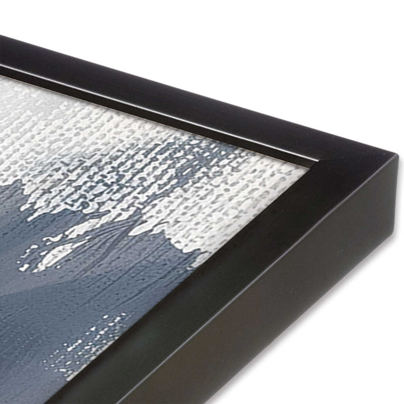 Obsidian Echo I, Single Picture Frame Weathered Zinc, 15.25" H x 12.25" W