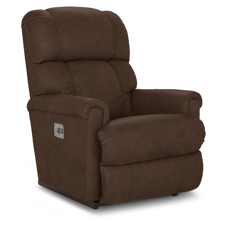 Pinnacle Leather Match Power Rocking Recliner with Power Headrest and Lumbar