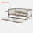 Kalayan  Daybed With Trundle And Nailhead Decoration