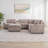 Josilyn Corduroy Upholstered Power Reclining Corner Sectional-333967464