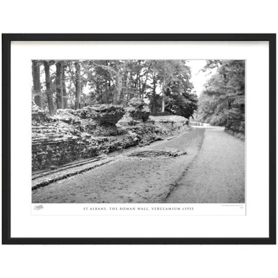 St Albans, The Roman Wall, Verulamium C1955 by Francis Frith - Single Picture Frame Print