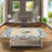 Space-saving Oak Dining Table Sets, Solid Veneer, Rustic Modern Style