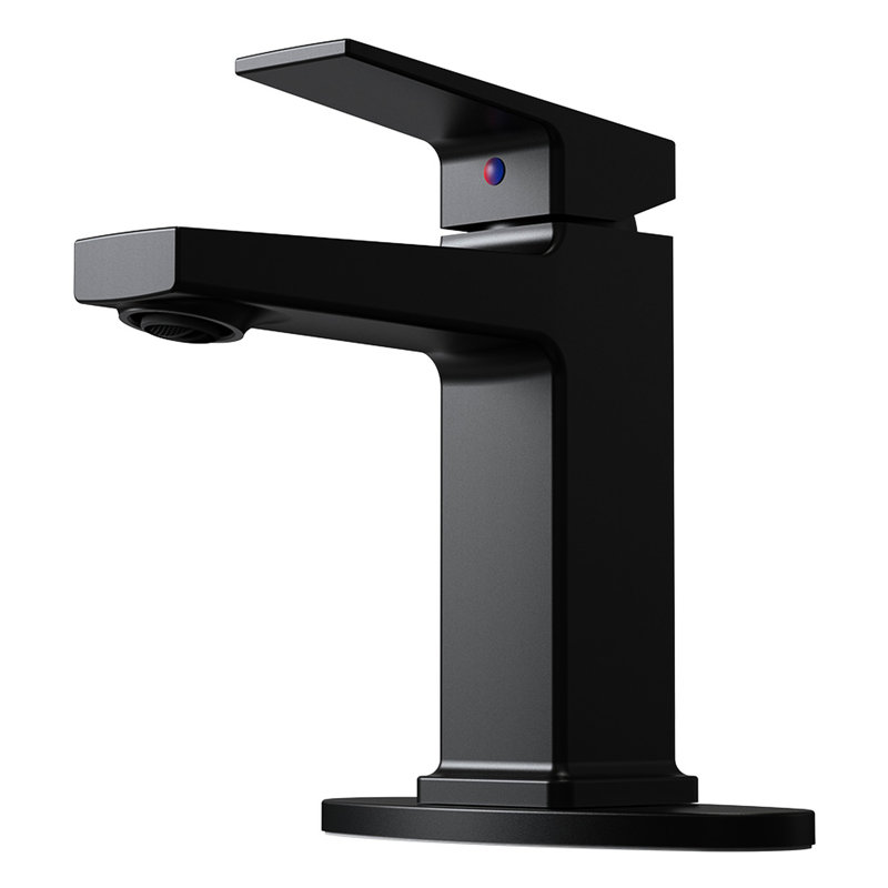 Robinet de salle de bain à fixation sur comptoir Modern, Matte Black