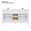 Griselde 60"  Free Standing Double Bathroom Vanity with Quartz Top with Mirror-91927741