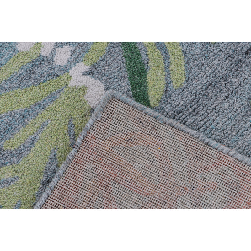 Reef Under the Sea Hand-Tufted Recycled Polyester Indoor/Outdoor Area Rug, Rectangle 2' x 3'