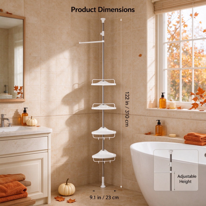 Support de rangement pour salle de bain à 6 niveaux