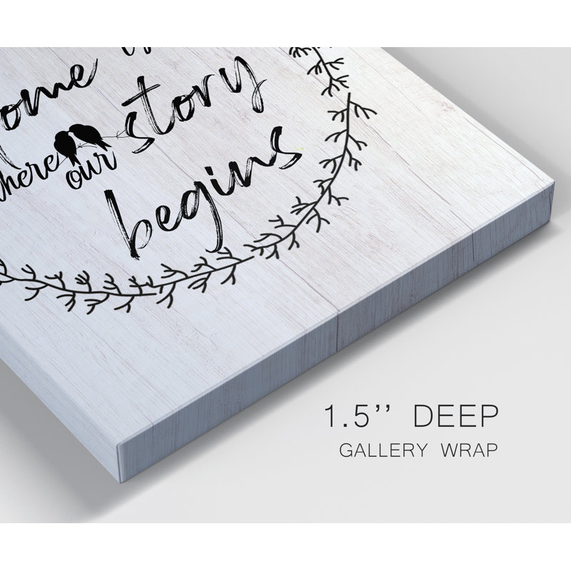 «Where Our Story Begins», reproduction sur toile tendue, H 20 po x l 16 po