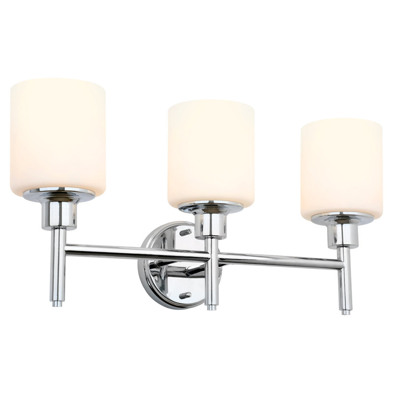 Éclairage pour meuble-lavabo Jorelys, 3, Chrome poli
