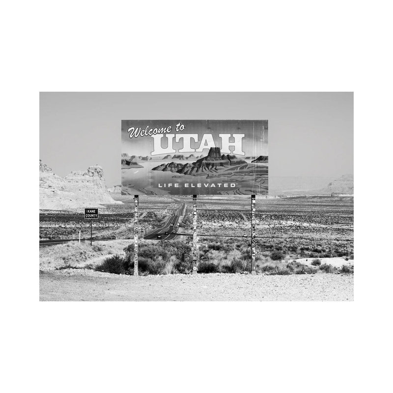 Welcome 1 Piece Wrapped Canvas Wall Art, 66.04 cm H x 45.72 cm W x 1.91 cm D