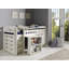 Edwards European Single Mid Sleeper Bed with Furniture Set-17588750