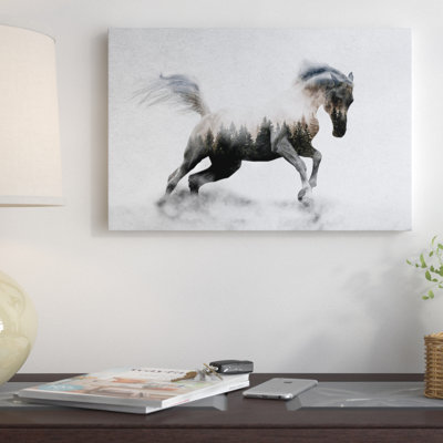 Hest I by Andreas Lie - Wrapped Canvas Gallery-Wrapped Canvas Giclée
