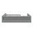 Wood Full Size Upholstered Platform Bed With Guardrail And Pillow-1746747778