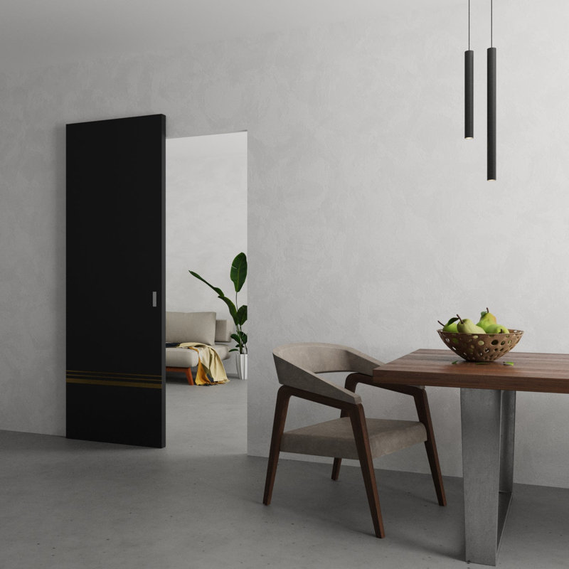 Grange cachée | Planum 0210 | Portes robustes à finition moderne | Ensemble coulissant Magic, 36 po x 80 po