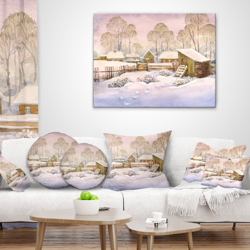 Coussin Old Winter Village