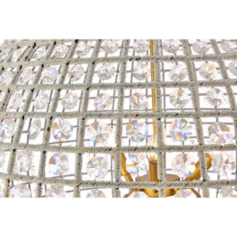 Rola 8-Light Chandelier, Or français