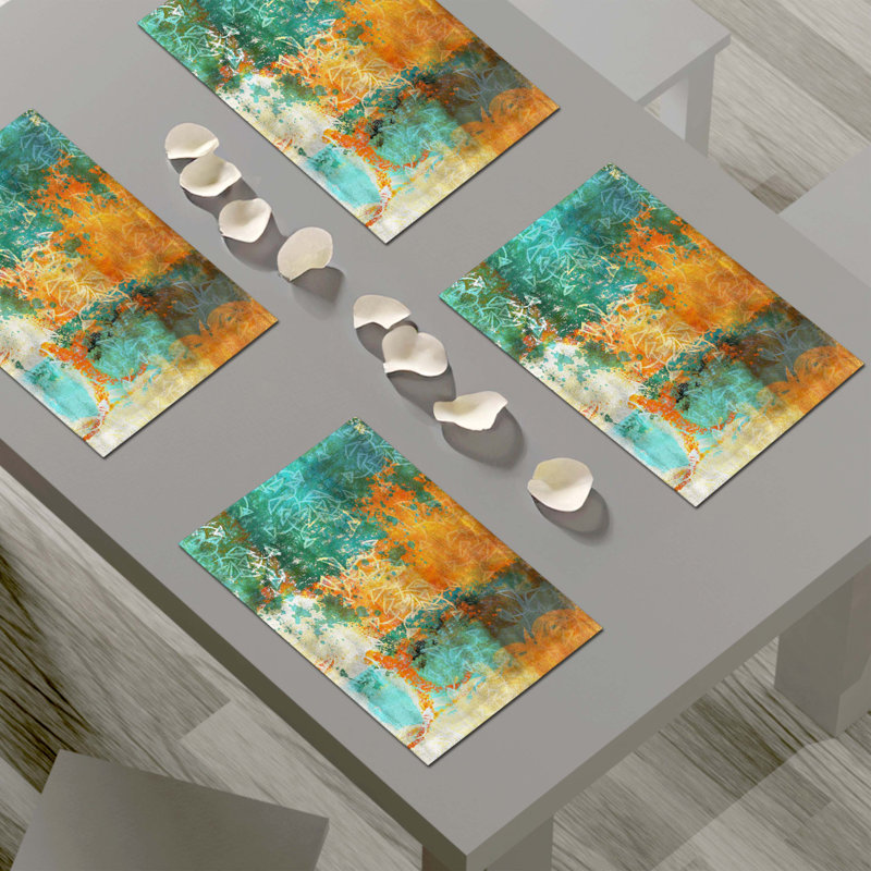 Napperon abstrait en polyester