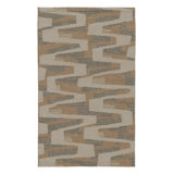 Scandinavian Wool Area Rug in Beige/Brown, Gray/Silver, White/Cream