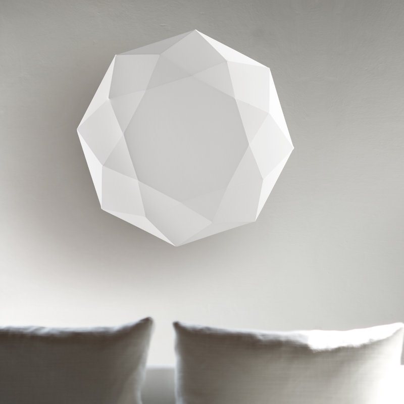 Plafonnier encastré 3 lumières Diamond, H 8,7 po x l 47,2 po x P 47,2 po