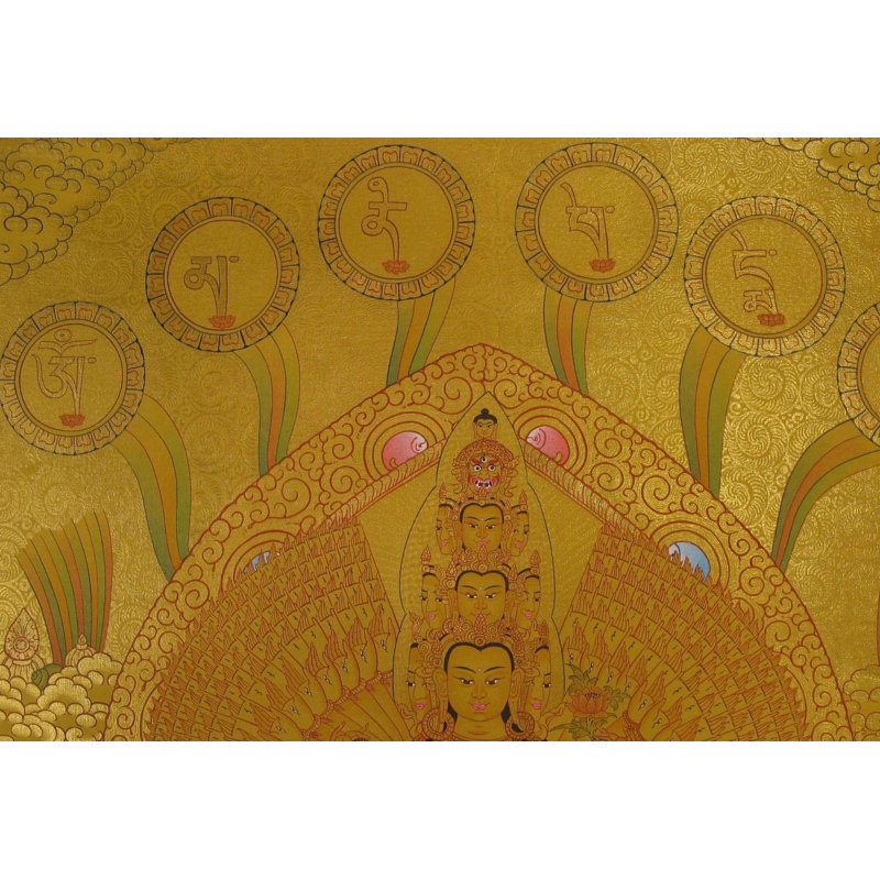Standing Lokeshvara (Brocadeless Thangka)